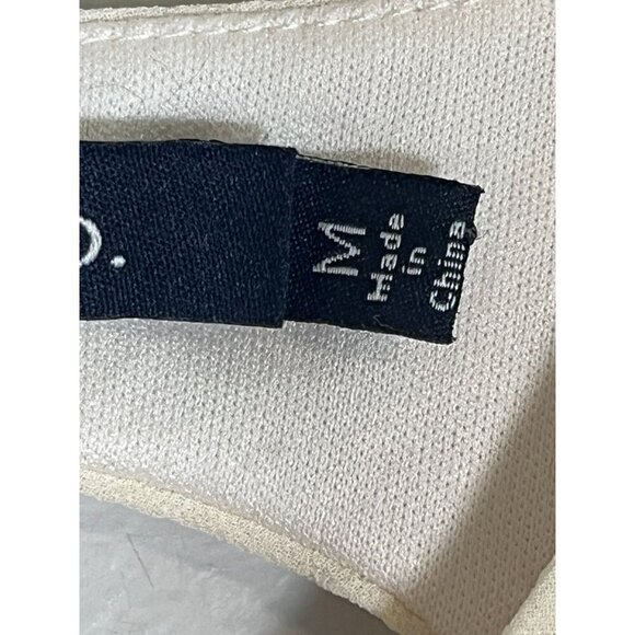 Ark & Co Floral Lace Cutout Dress M Cream Sheath Old Money Retro Classic Chic - Picture 3 of 15